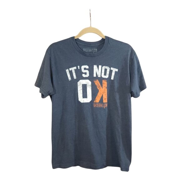 Baseballism It's Not OK Strike Out Looking Baseball T-shirt & Bag Men's M - Picture 2 of 10